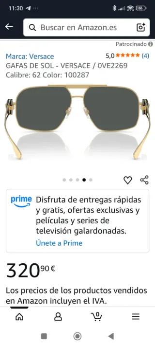 Occhiali da sole Versace da uomo originali