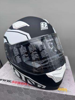 Casco Moto Integral Soxon ST-1000 Racing Black, M