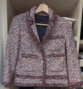 Chaqueta Zara Deshilachada Multicolor