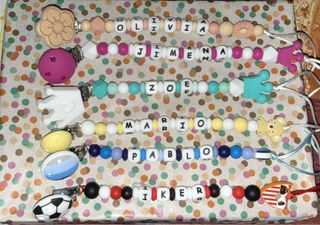 Lote de llaveros personalizados con nombres