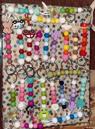 Lote de llaveros personalizados con nombres