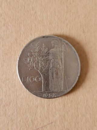 Moneta 100 Lire 1957 Italia
