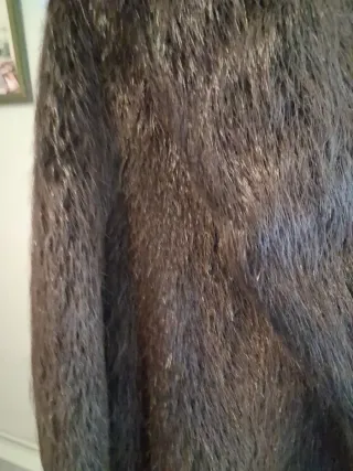 Chaquetón pelo natural marrón