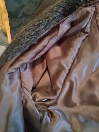 Chaquetón pelo natural marrón