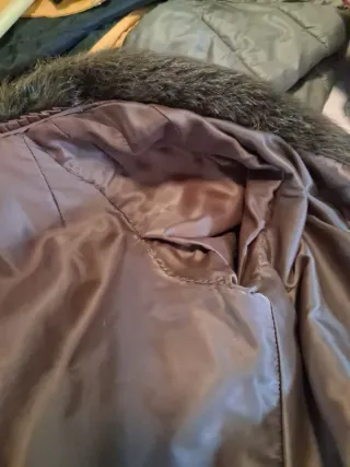 Chaquetón pelo natural marrón