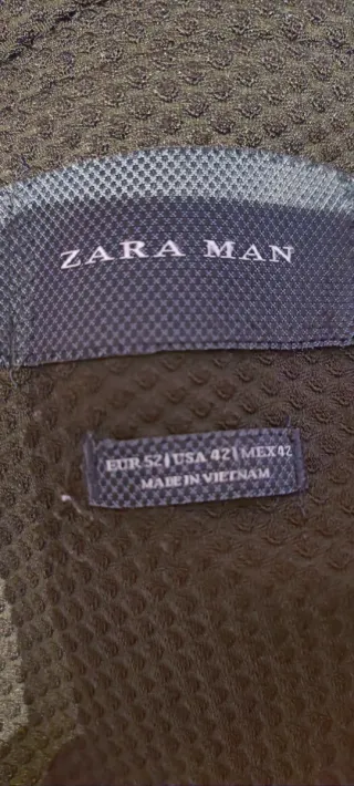 Chaqueta Zara Talla 52 Negra