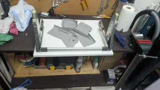 Brazo elevable Blum para altillos