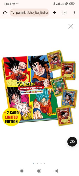 Album Dragon Ball Universal con tutte le figurine