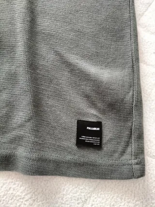 Camiseta Pull&Bear Gris Talla M