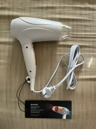 Secador de pelo Bamba blanco