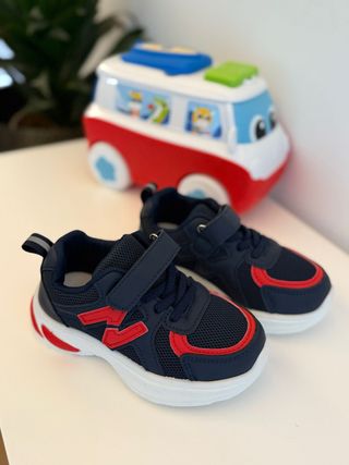 Deportivos niño New Model azul/rojo