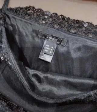 Vestido de fiesta negro  lentejuelas