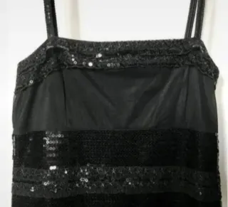 Vestido de fiesta negro  lentejuelas
