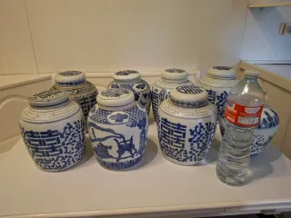 Tibores chinos vintage años 80