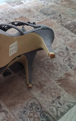 Sandalias tacón Alex Silva grises