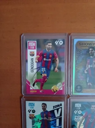 5 cromos de fútbol Gündoğan Barcelona
