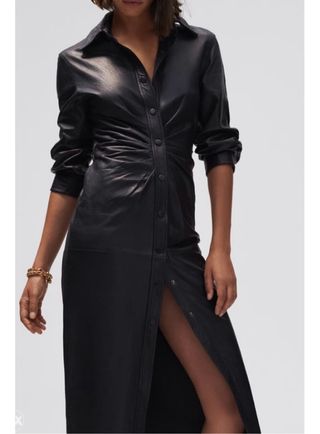 Vestido Zara de cuero sintético nuevo