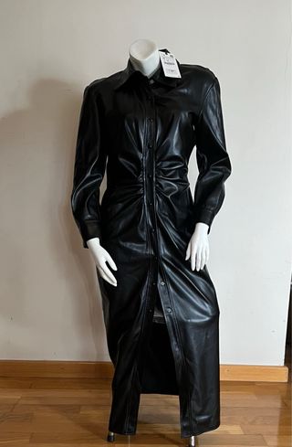 Vestido Zara de cuero sintético nuevo