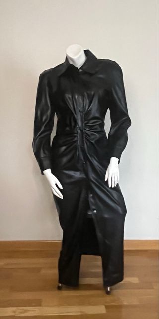 Vestido Zara de cuero sintético nuevo