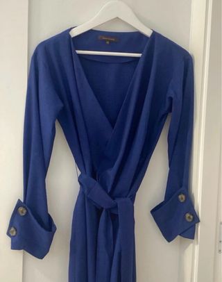 Vestido Adolfo Domínguez azul talla S