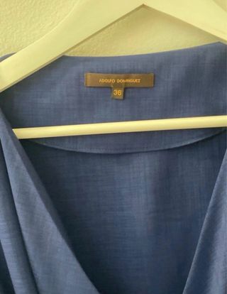 Vestido Adolfo Domínguez azul talla S