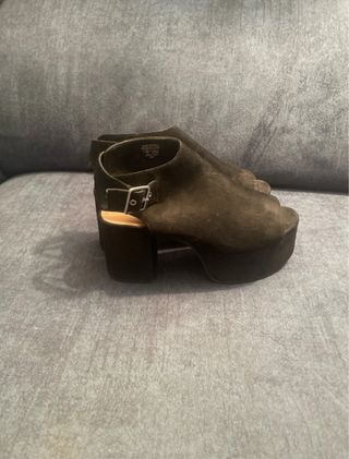 Botines Pull&Bear negros plataforma