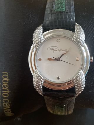 Reloj Roberto Cavalli Plata y Verde
