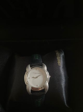 Reloj Roberto Cavalli Plata y Verde