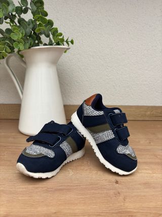 Zapatillas niño velcro azul
