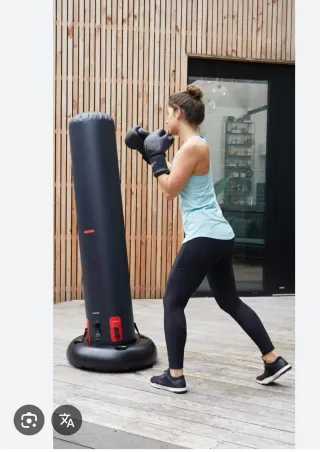 Saco Boxeo Hinchable + Guantes