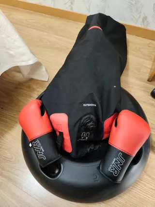 Saco Boxeo Hinchable + Guantes