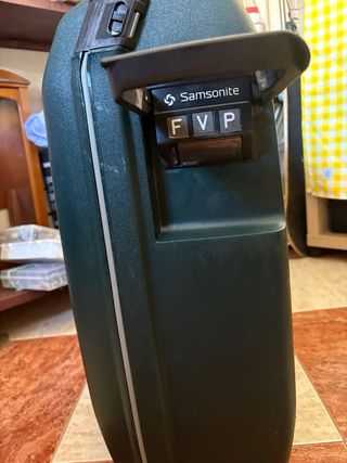 Maleta de viaje Samsonite verde azulado