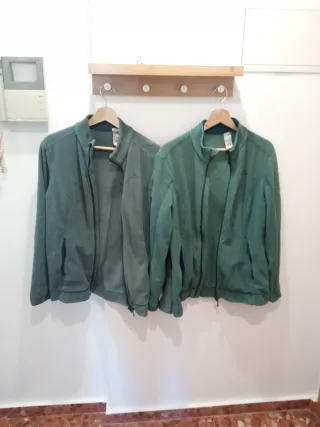 Sudadera Decathlon cremallera verde Talla L