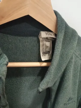 Sudadera Decathlon cremallera verde Talla L