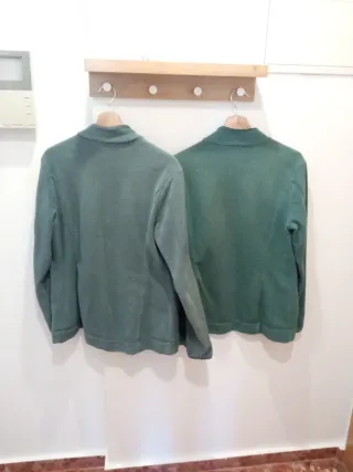 Sudadera Decathlon cremallera verde Talla L