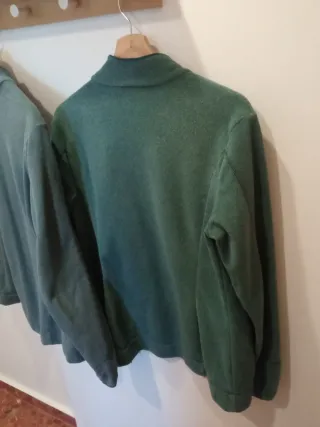 Sudadera Decathlon cremallera verde Talla L