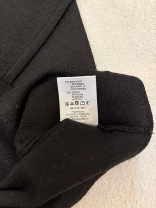 Maglione donna nero collo alto taglia L