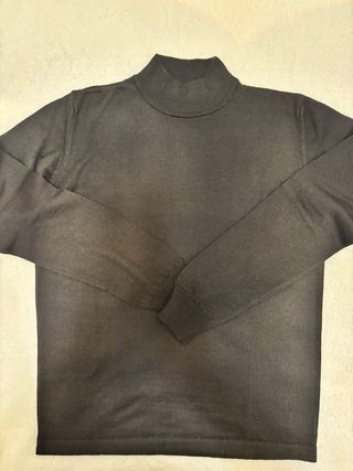 Maglione donna nero collo alto taglia L