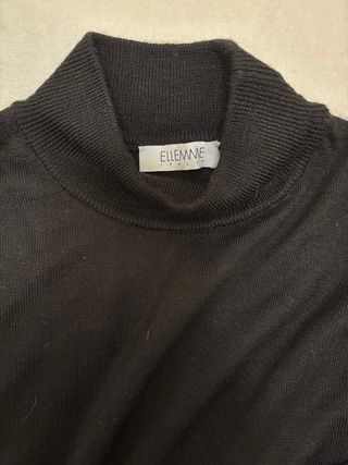 Maglione donna nero collo alto taglia L