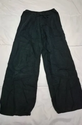 Pantalones Lino Mujer Cintura Elástica