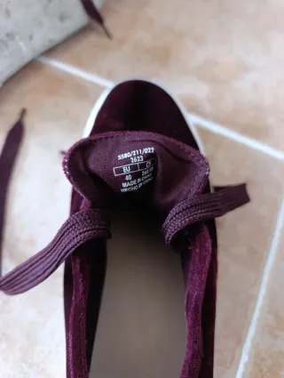 Zapatillas de terciopelo morado