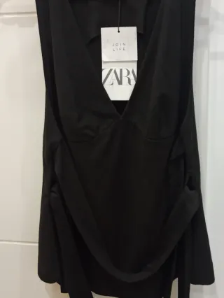 Top Zara Negro Talla XS