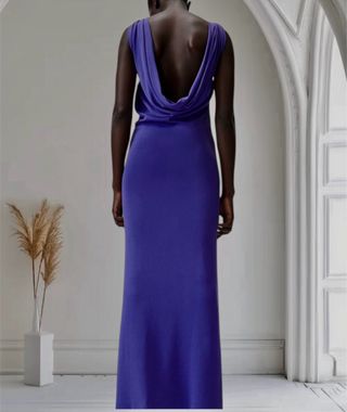 Vestido Zara escote Drapeado nuevo