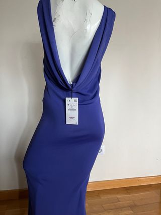 Vestido Zara escote Drapeado nuevo