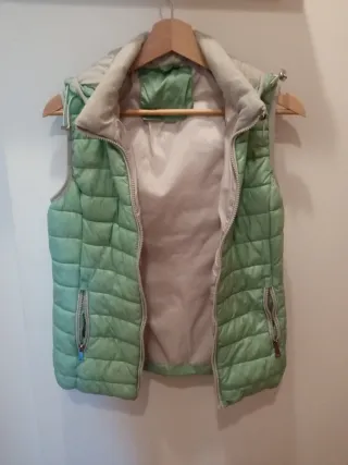 Chaleco verde menta talla M