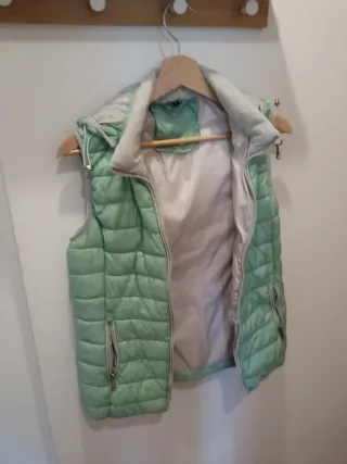 Chaleco verde menta talla M
