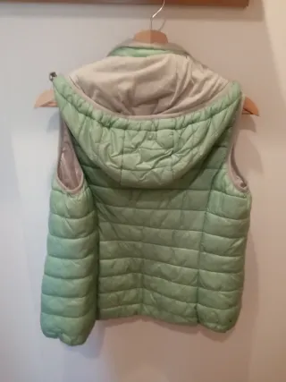Chaleco verde menta talla M
