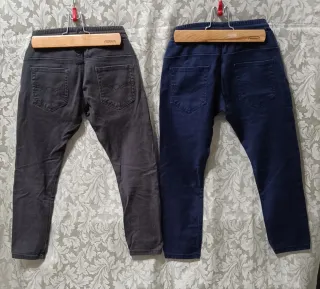 Set 2 paia pantaloni Orinalmarins anni 8 grigio-bl