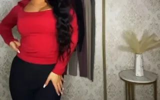 Camiseta roja manga larga