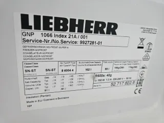Congelador Vertical Liebherr No Frost A++